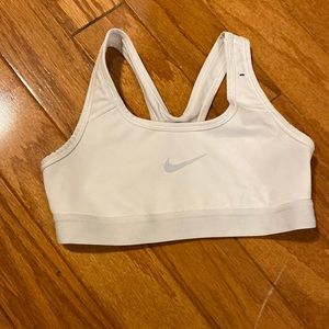 Nike white bra